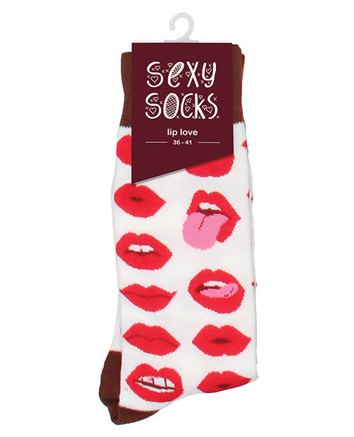Lip Love Socks Medium Socks - Tophatter Daily Deals