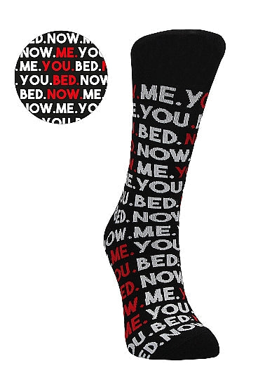 You. Me. Bed. Now. Socks Socks - Tophatter Daily Deals