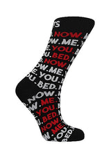 You. Me. Bed. Now. Socks Socks - Tophatter Daily Deals