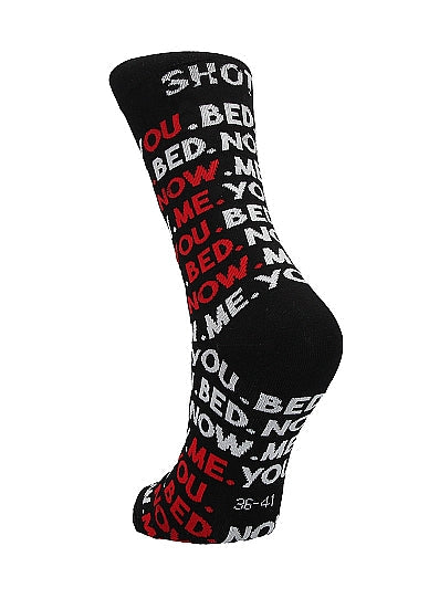 You. Me. Bed. Now. Socks Socks - Tophatter Daily Deals