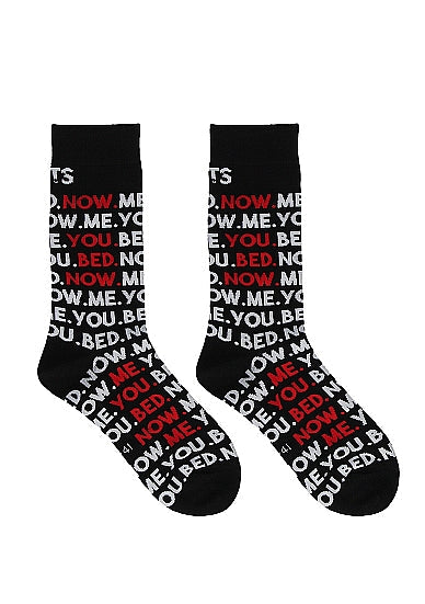 You. Me. Bed. Now. Socks Socks - Tophatter Daily Deals
