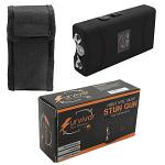 SURVIVOR High Voltage Rechargeable STUN GUN w/ LED & Holster Black SD-StunGun - Tophatter Daily Deals