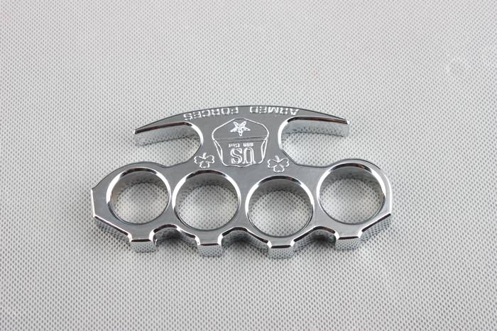 Silver US Armed Forces Knuckle Paper Weight - TOPHATTER'S ARMORY DEALS Collectible Weapons - Tophatter Daily Deals