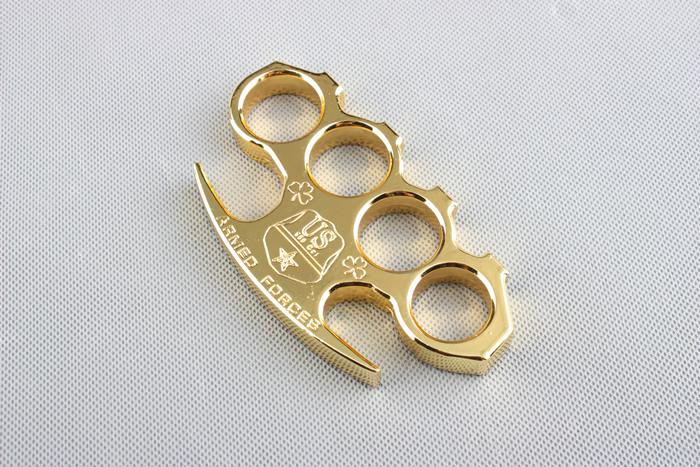 Golden US Armed Forces Knuckle Paper Weight - TOPHATTER'S ARMORY DEALS Collectible Weapons - Tophatter Daily Deals
