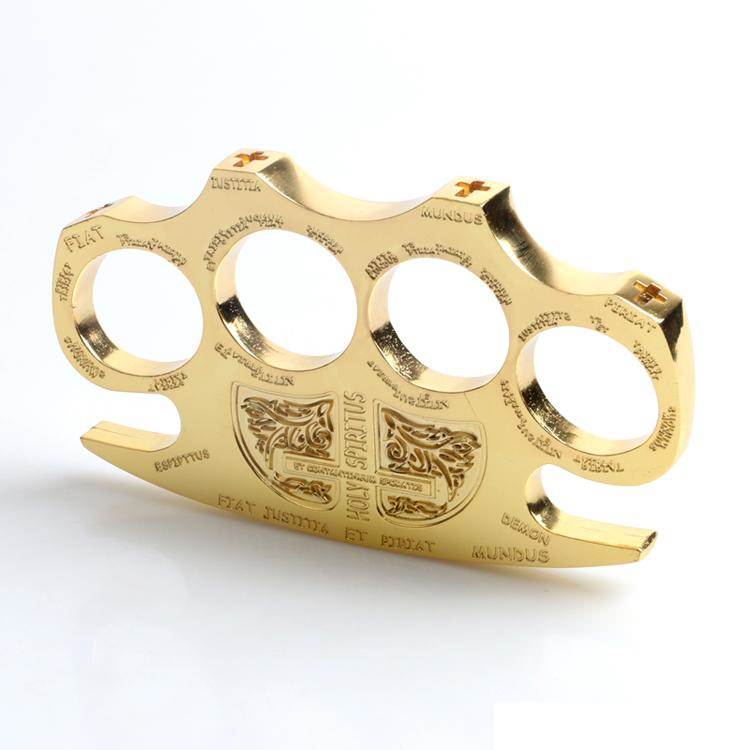 Gold Holy Spiritus Constantine Knuckle Paper Weight - Tophatter's Guns'N'Weapons Store Collectible Weapons - Tophatter Daily Deals