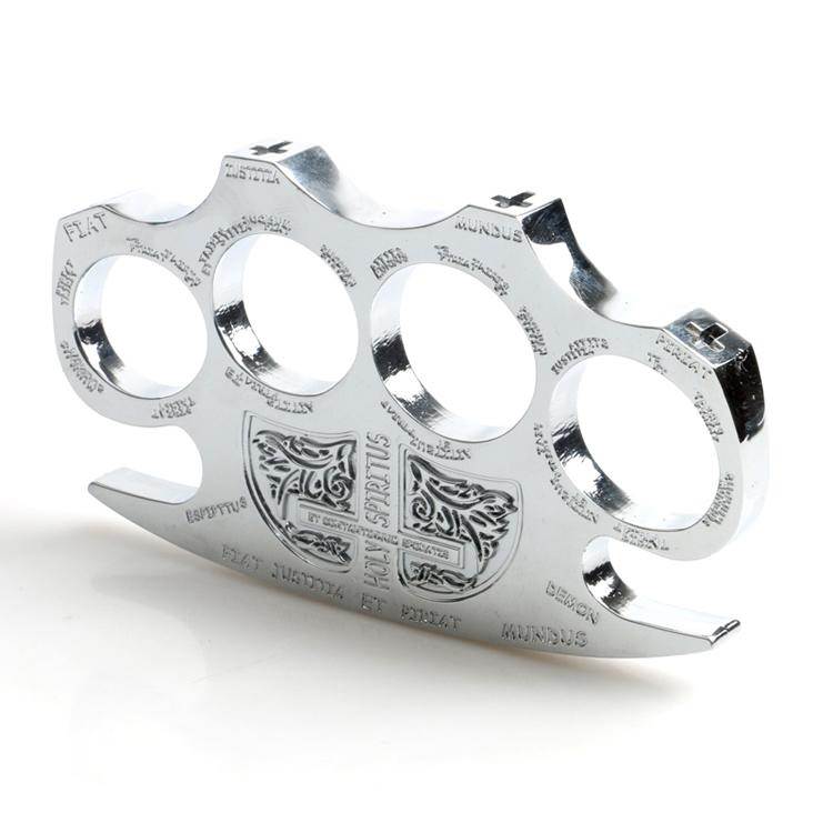 Silver Holy Spiritus Constantine Knuckle Paper Weight - Tophatter's Guns'N'Weapons Store - FREE SHIPPING Collectible Weapons - Tophatter Daily Deals