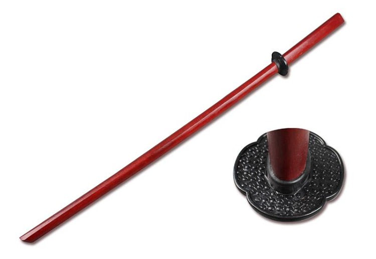 Red Bokken Kendo Practice Sword Collectible Weapons - Tophatter Daily Deals