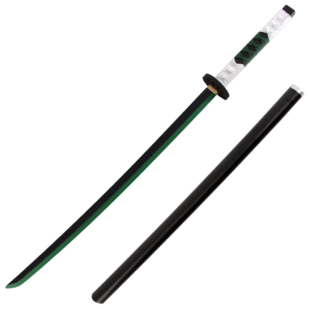 40.5" Foam Anime Tanjirou Kamado Cosplay Sword with Scabbard - TOPHATTER'S ARMORY DEALS Collectible Weapons - Tophatter Daily Deals