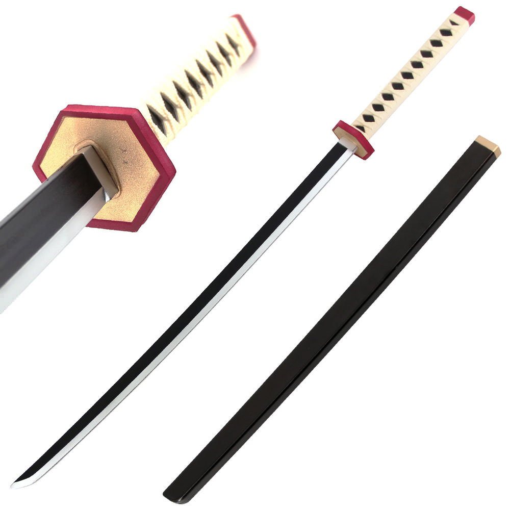 41" Foam Anime Slayer Tomioka Giyuu Cosplay Sword with Scabbard - TOPHATTER'S ARMORY DEALS Collectible Weapons - Tophatter Daily Deals