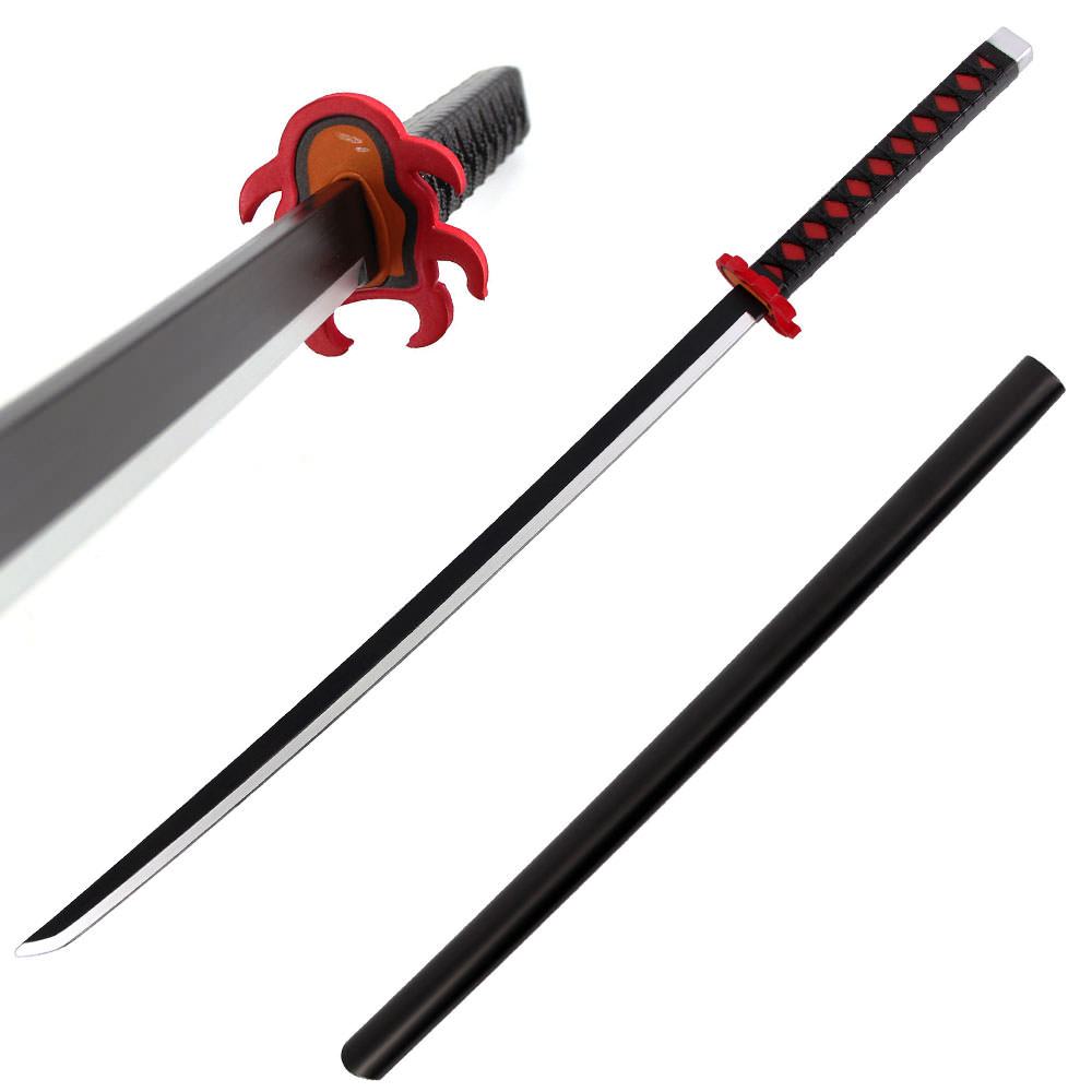 40.5" Foam Anime Kyojuro Rengoku Blazing Cosplay Sword with Scabbard - TOPHATTER'S ARMORY DEALS Collectible Weapons - Tophatter Daily Deals