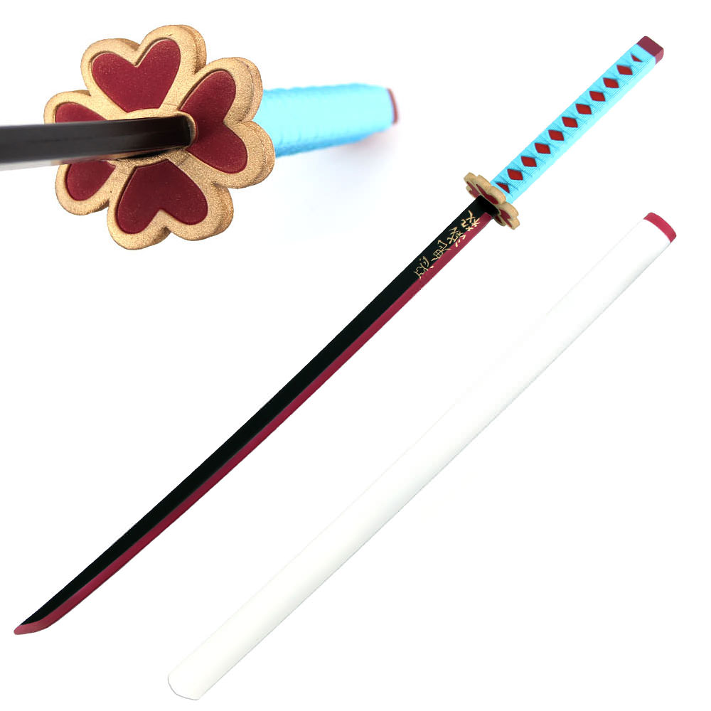 40.5" Foam Anime Slayer Mitsuri Kanroji Cosplay Sword with Scabbard - TOPHATTER'S ARMORY DEALS Collectible Weapons - Tophatter Daily Deals