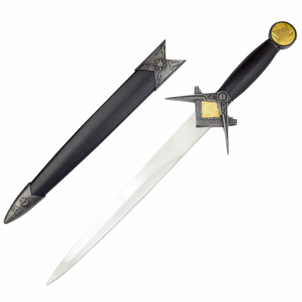 Free Mason Dagger With Sheath Masonic Seal - Tophatter's Guns'N'Weapons Store Collectible Weapons - Tophatter Daily Deals