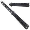 8.7" Black Metal Practice Butterfly Balisong Trainer Training Knife Dull Tool - Tophatter's Army Products & Self Defense Collectible Weapons - Tophatter Daily Deals