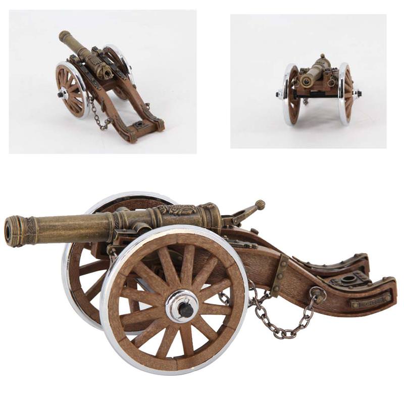 NEW Vintage Mini Cannon Lighter Gift Collectible Desk Ornaments Collectible Weapons - Tophatter Daily Deals