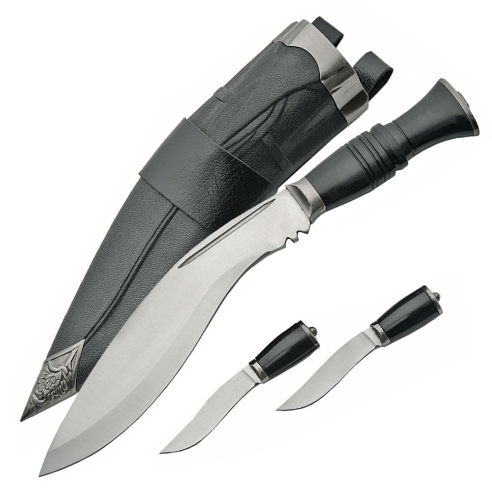 Ornate Gurkha Service Kukri Military Knife - Tophatter's Guns'N'Weapons Store - FREE SHIPPING Collectible Weapons - Tophatter Daily Deals