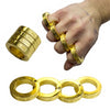 Kung Fu Finger Magic Golden Ring Self Defense Brass Knuckle Survival Tool Collectible Weapons - Tophatter Daily Deals