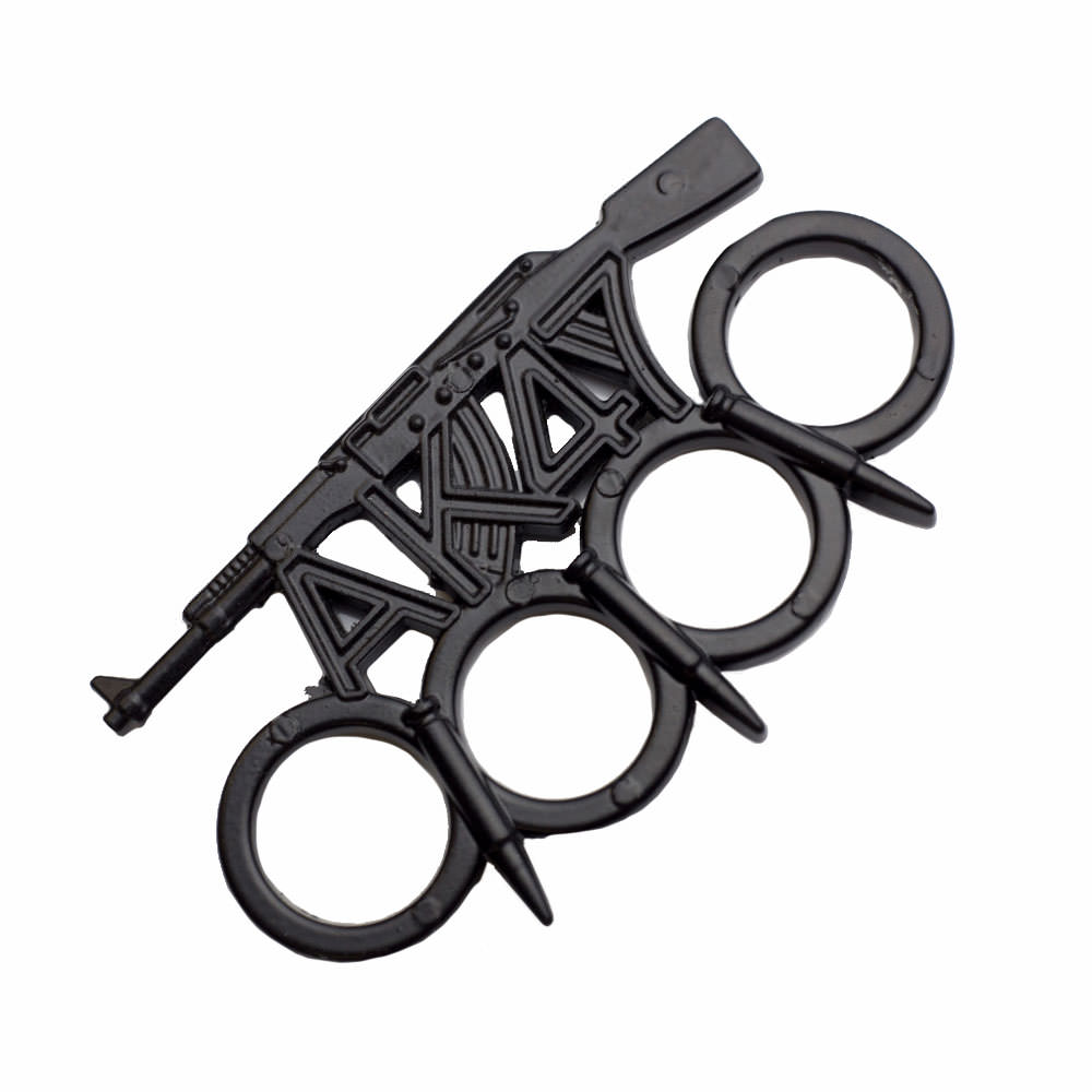 AK-47 Rifle Bullet Spiked Black Knuckle Paperweight - Tophatter's Guns'N'Weapons Store Collectible Weapons - Tophatter Daily Deals