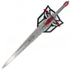 49" Sword Of Judgement Steel Knight Replica with Wooden Plaque Collectible Weapons - Tophatter Daily Deals
