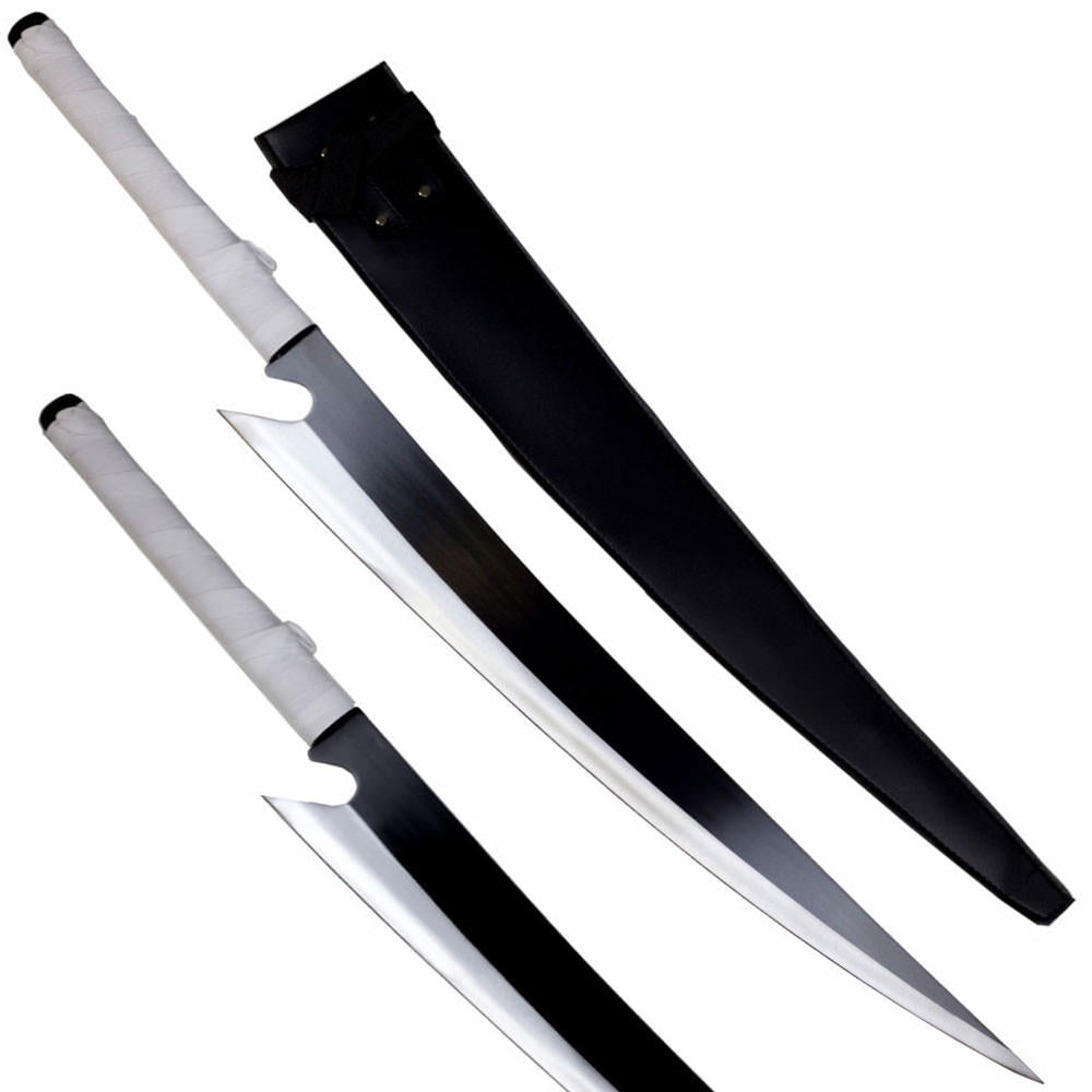 41" Huge Ichigo Moon Cutter Cleaver Blade Anime Sword With Sheath Collectible Weapons - Tophatter Daily Deals