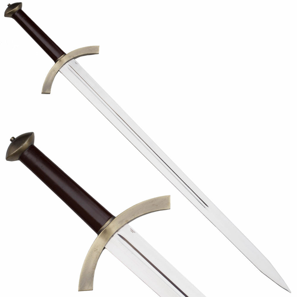 42.5" Northern King's Medieval Sword With Display Wall Plaque - Tophatter's Guns'N'Weapons Store Collectible Weapons - Tophatter Daily Deals