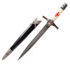 16 Inch Crusader Shield Knights Templar Dagger With Scabbard - TOPHATTER'S ARMORY DEALS Collectible Weapons - Tophatter Daily Deals