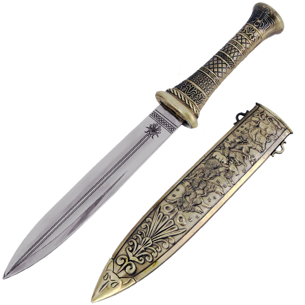 Ottoman Turkish Arabic Decorative Dagger Metal Scabbard - Tophatter's Guns'N'Weapons Store Collectible Weapons - Tophatter Daily Deals