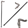 36.5 Inches Silver Burst Snake Head Cane Staff - TOPHATTER'S ARMORY DEALS Collectible Weapons - Tophatter Daily Deals
