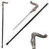 36.5 Inches Silver Burst Snake Head Cane Sword - Tophatter's Army Products & Self Defense Collectible Weapons - Tophatter Daily Deals
