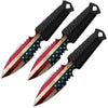 7.5" Tactical USA Flag American 3 Piece Throwing Knife Set - TOPHATTER'S ARMORY DEALS Collectible Weapons - Tophatter Daily Deals
