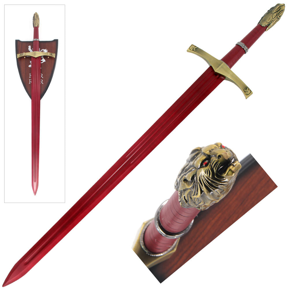 Red Oathkeeper Fantasy Sword Of Heroes - Tophatter's Inc. Weapons Store Online Collectible Weapons - Tophatter Daily Deals