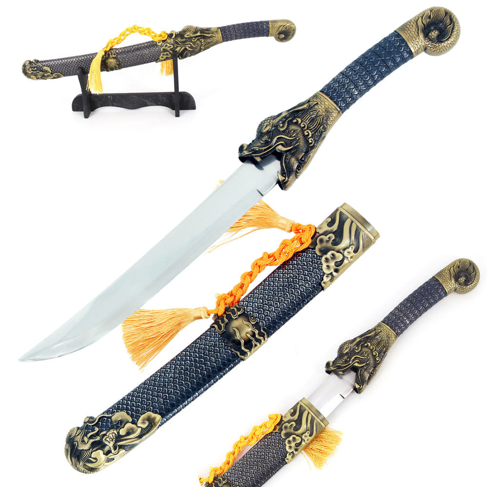 High Quality Chinese Dragon Sword With Display Stand - Tophatter's Inc. Weapons Store Online Collectible Weapons - Tophatter Daily Deals