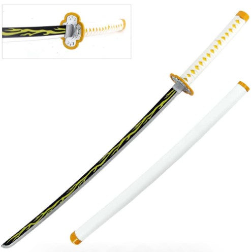 39.5" Steel Anime Zenitsu Agatsuma Demon Sword - Tophatter Daily Deals