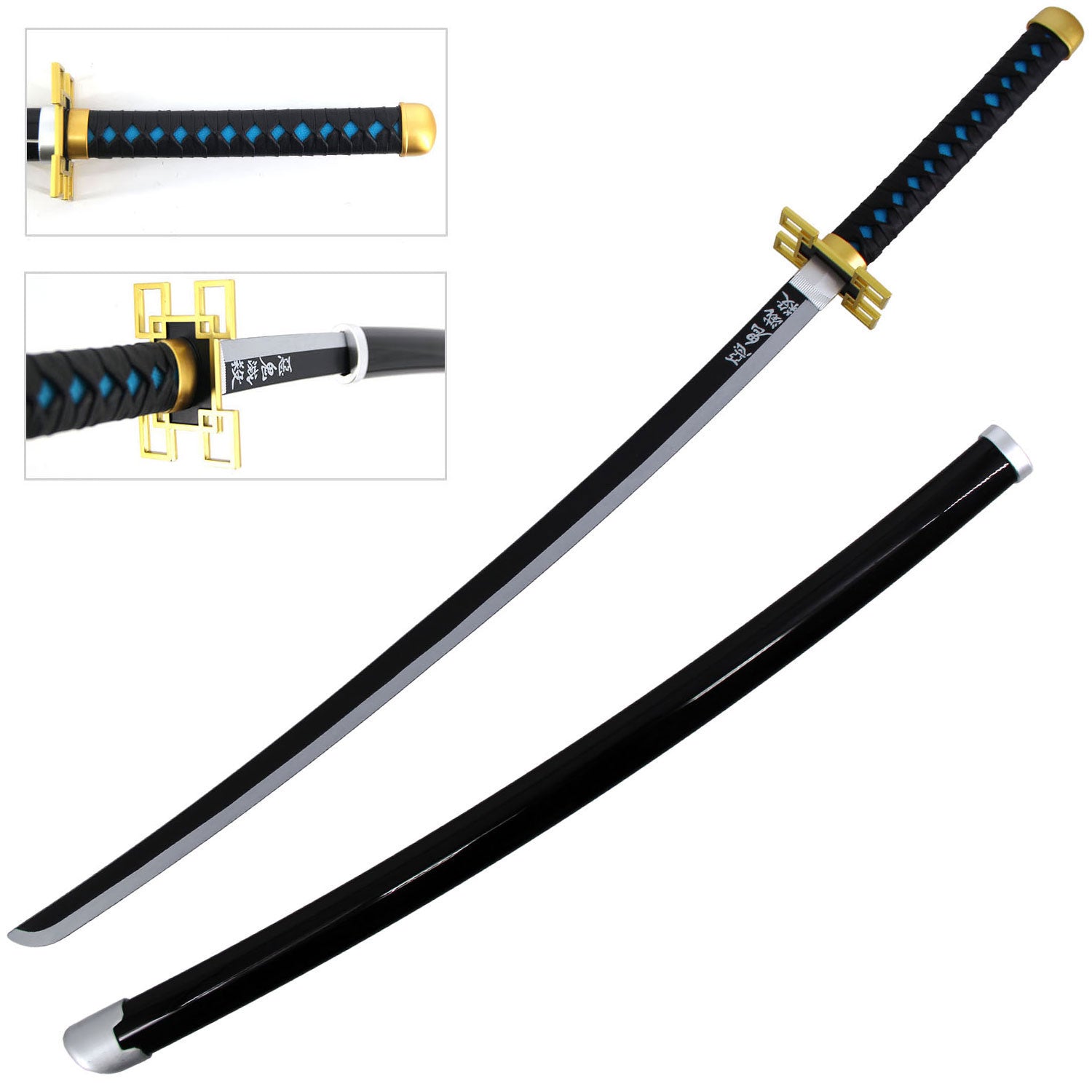 40" ABS Plastic Blade Tokitou Muichirou Katana Samurai Sword Demon Anime - Tophatter's Guns'N'Weapons Store Collectible Weapons - Tophatter Daily Deals