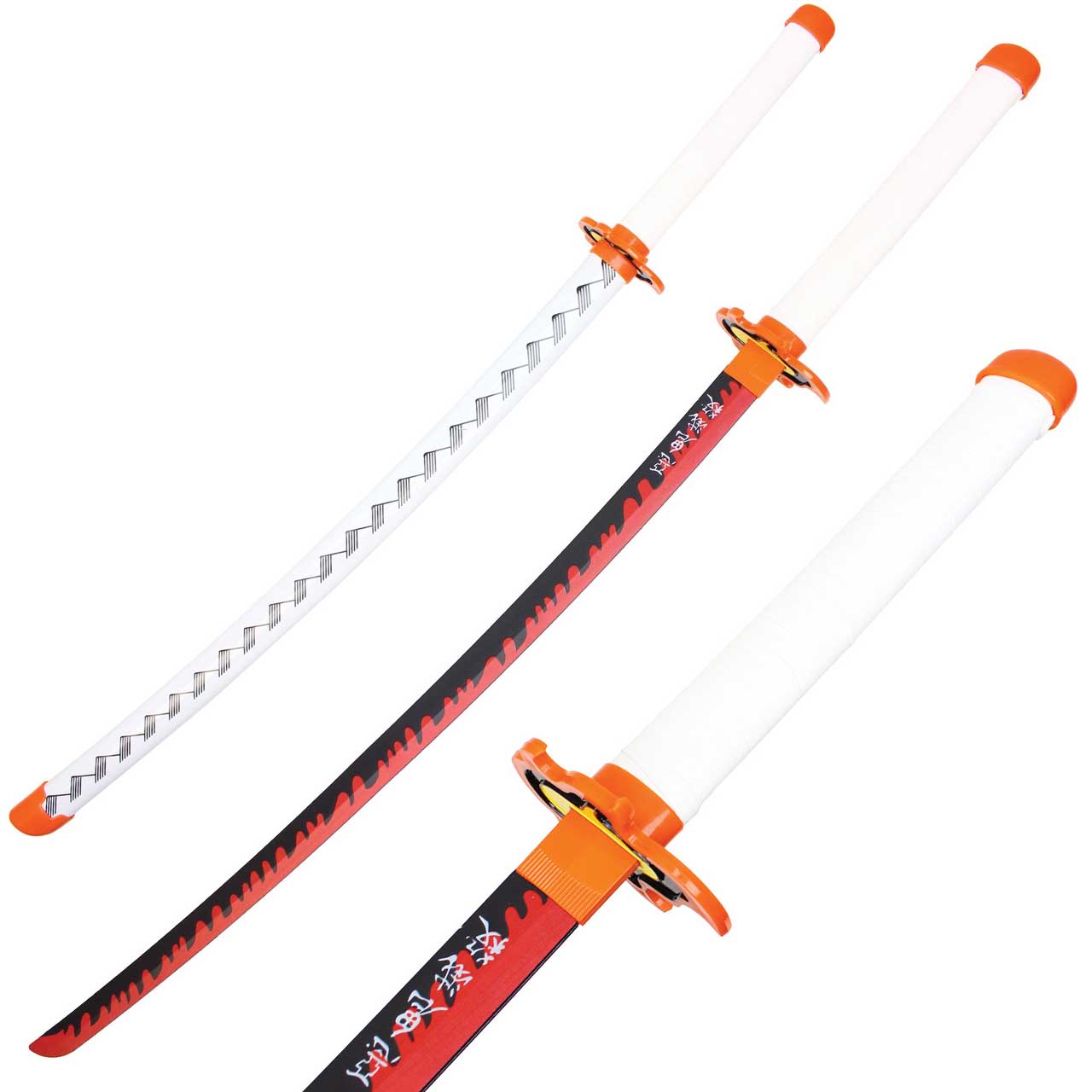 40" ABS Plastic Blade Rengoku Kyoujurou Katana Anime Sword - Tophatter's Guns'N'Weapons Store - FREE SHIPPING Collectible Weapons - Tophatter Daily Deals