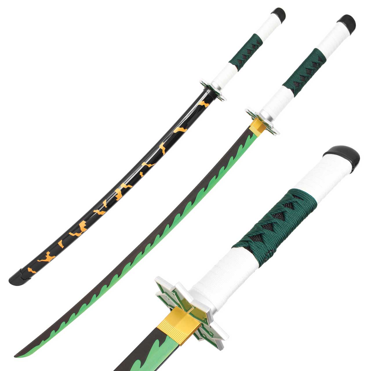 40" ABS Plastic Shinazagawa Sanemi Katana Samurai Sword Demon Collectible Weapons - Tophatter Daily Deals