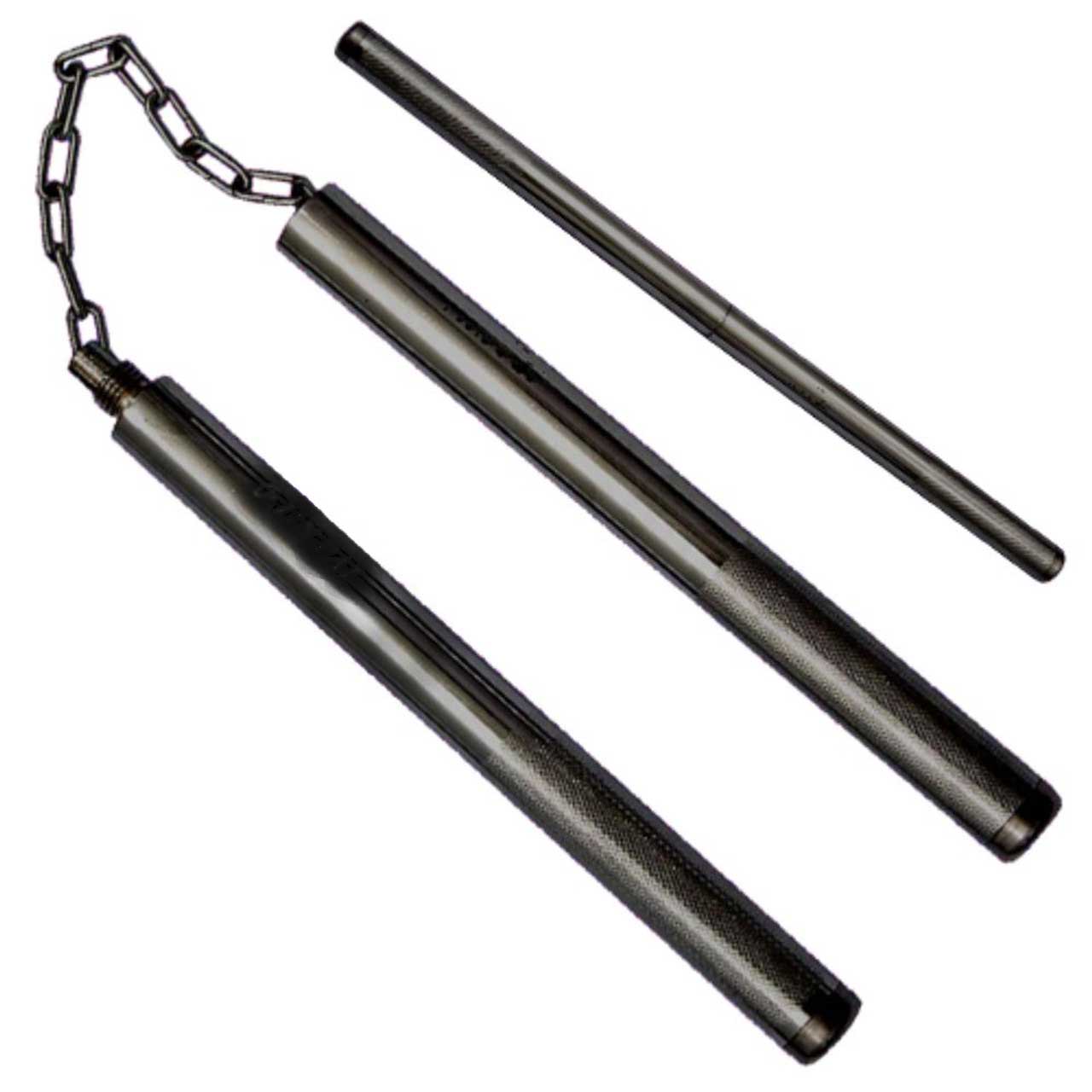 Aluminum Convertible Nunchaku Converta-Chuck Night Stick Collectible Weapons - Tophatter Daily Deals