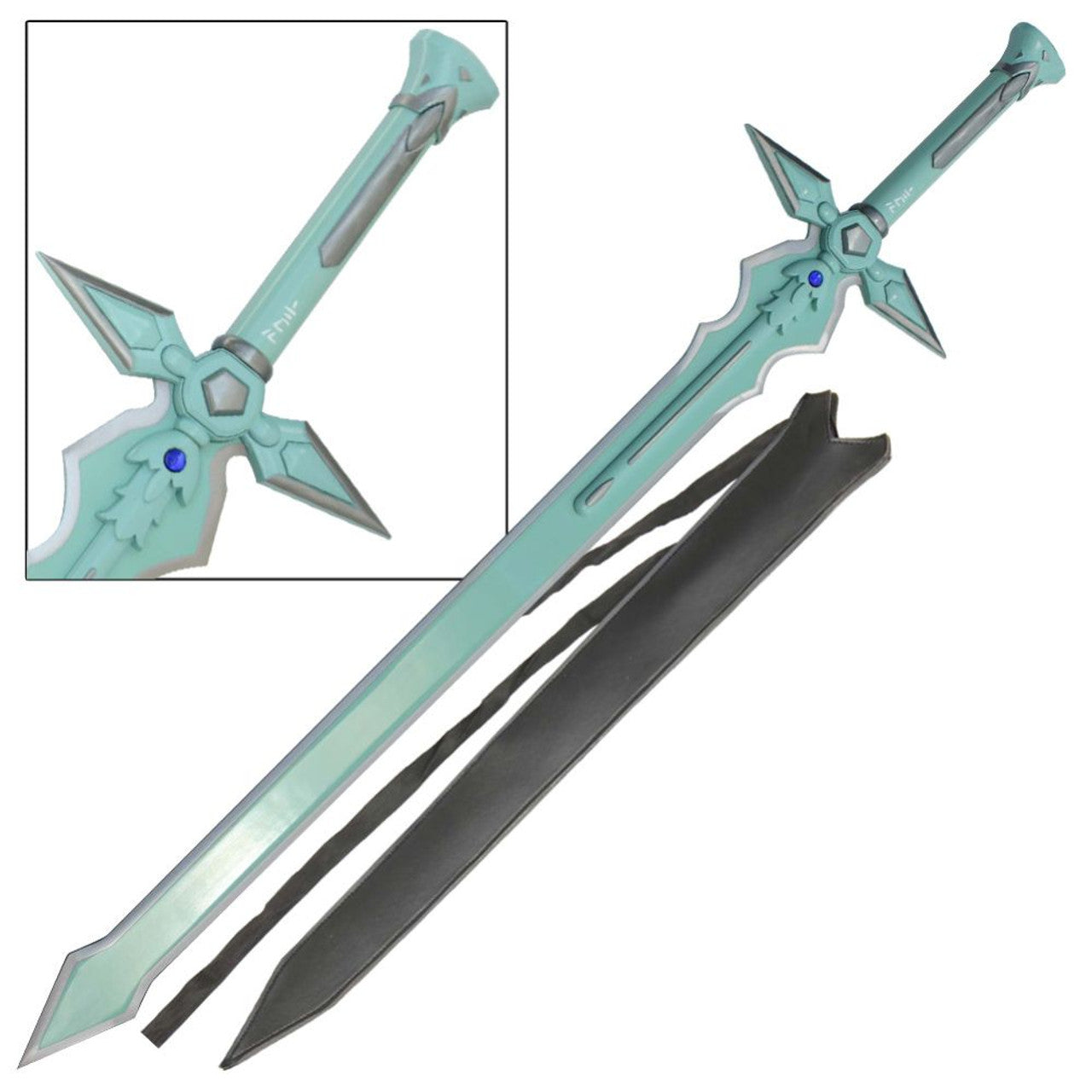 Dark Repulser SAO Great Sword of Kirito Replica with Sheath - Tophatter's Guns'N'Weapons Store - FREE SHIPPING Collectible Weapons - Tophatter Daily Deals