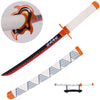 Kyojuro Rengoku's Red Nichirin Miniature Katana - Rengoku Sword - TOPHATTER'S ARMORY DEALS Collectible Weapons - Tophatter Daily Deals