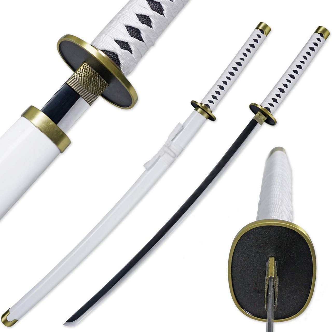 Zoro's Wado Ichimonji Katana Replica Samurai Sword - TOPHATTER'S ARMORY DEALS Collectible Weapons - Tophatter Daily Deals