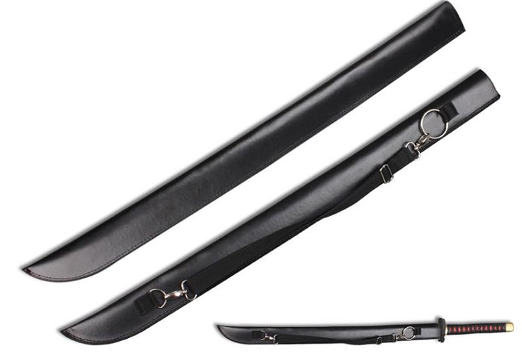 Katana Bokken Shinai Foam Sword Large Leather Carrying Case Scabbard - TOPHATTER'S ARMORY DEALS Collectible Weapons - Tophatter Daily Deals