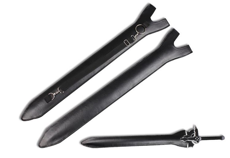 Leather Carrying Case Scabbard For SAO Kiritos Elucidator Foam - TOPHATTER'S ARMORY DEALS Collectible Weapons - Tophatter Daily Deals