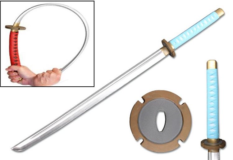 Foam Sword Padded Samurai Katana LARP Cosplay Roleplay Anime Costume Prop Collectible Weapons - Tophatter Daily Deals