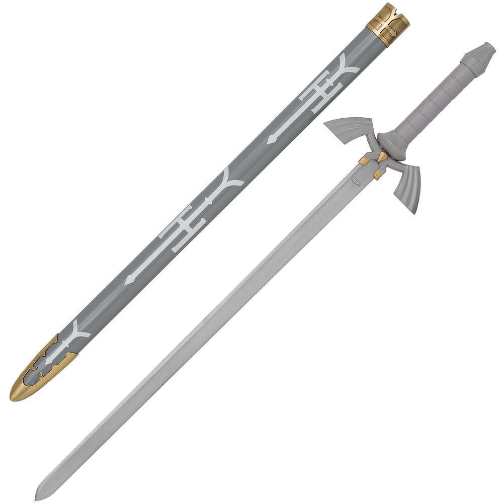 The Legend of Zelda Twilight Princess Link's Master Sword with Scabbard - Tophatter's Guns'N'Weapons Store - FREE SHIPPING Collectible Weapons - Tophatter Daily Deals