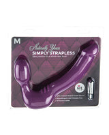 Simply Strapless Silicone Strap On Medium Purple Dildoes & Dongs - Tophatter Daily Deals