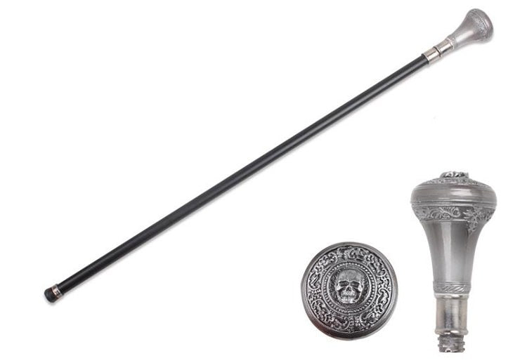 Skull Walking Cane Sword With Hidden Blade - Tophatter's Guns'N'Weapons Store Collectible Weapons - Tophatter Daily Deals