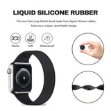 Apple Watch Belt - Silicone Strap Band for Apple Watch Series 9 8 7 6 SE 5 4 3 38/40/41/42/44/45mm Strap Band Apparel & Accessories - Tophatter Daily Deals