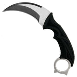 Silver Back Stalker Fixed Blade Survival Karambit knives - Tophatter Daily Deals