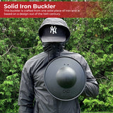 Simple Blackened Medieval Archers Buckler Shield historical period - Tophatter Daily Deals