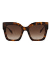 Just Cavalli Square-Frame Acetate Sunglasses Brown Sunglasses - Tophatter Daily Deals