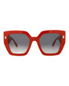 Just Cavalli Square-Frame Acetate Sunglasses Red Sunglasses - Tophatter Daily Deals